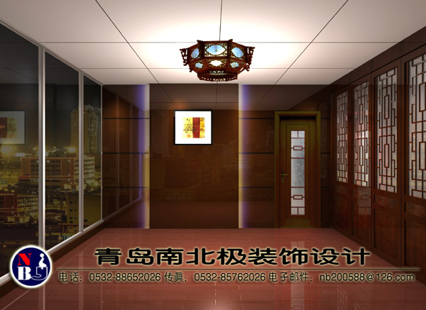 青岛中苑中式菜厅效果图设计