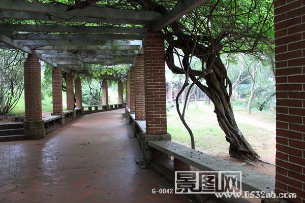青岛中山公园回廊
