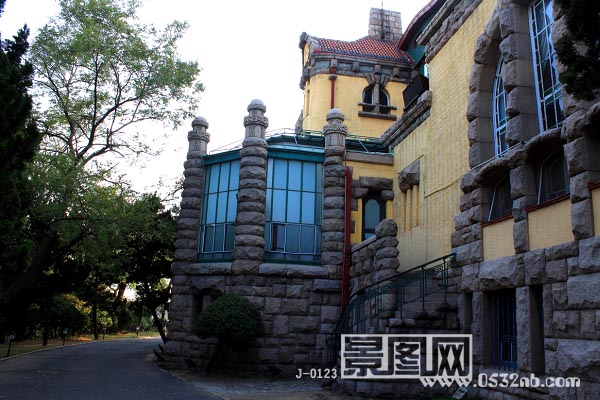 青岛迎宾馆景观-东面面楼体 玻璃花房