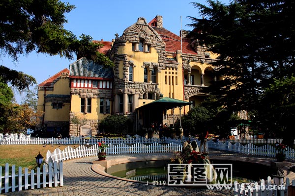 青岛迎宾馆景观-前院